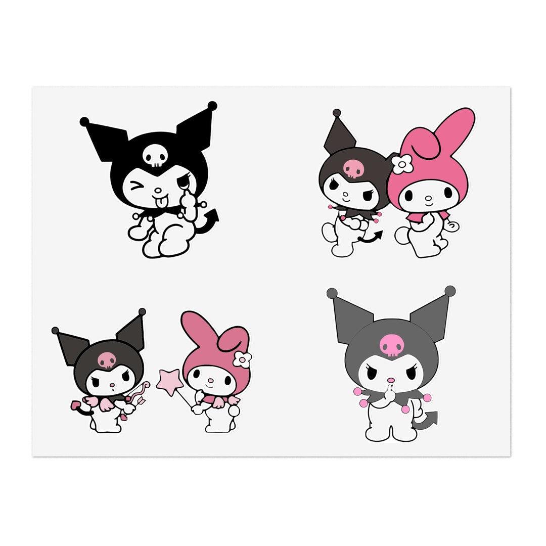 Kuromi Sticker Sheet Etsy