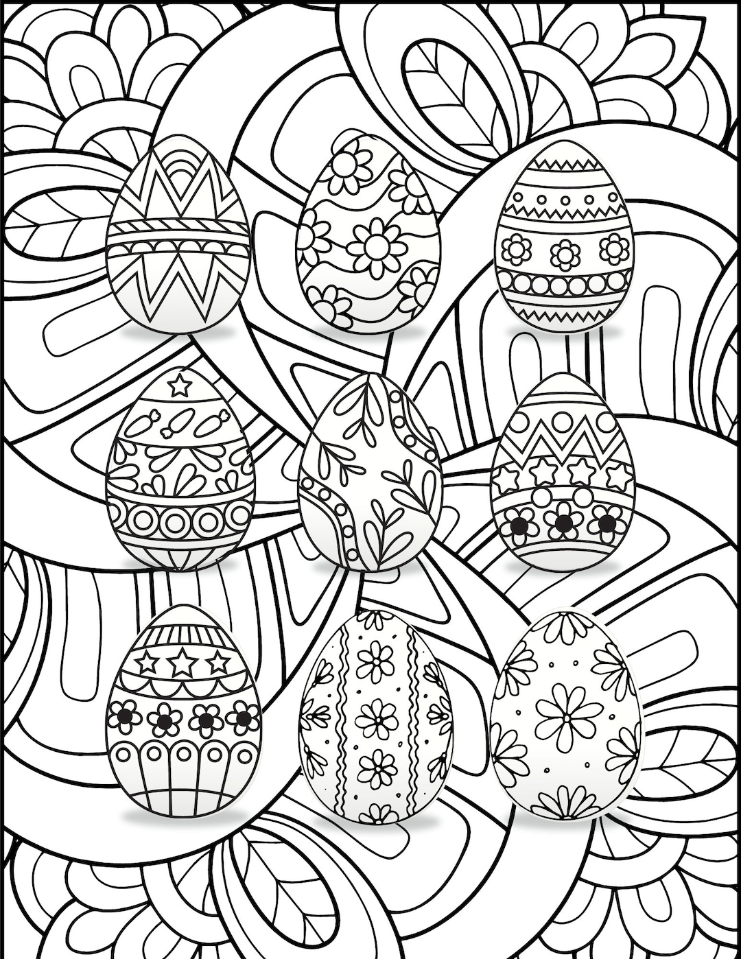 Easter Coloring Page - Etsy