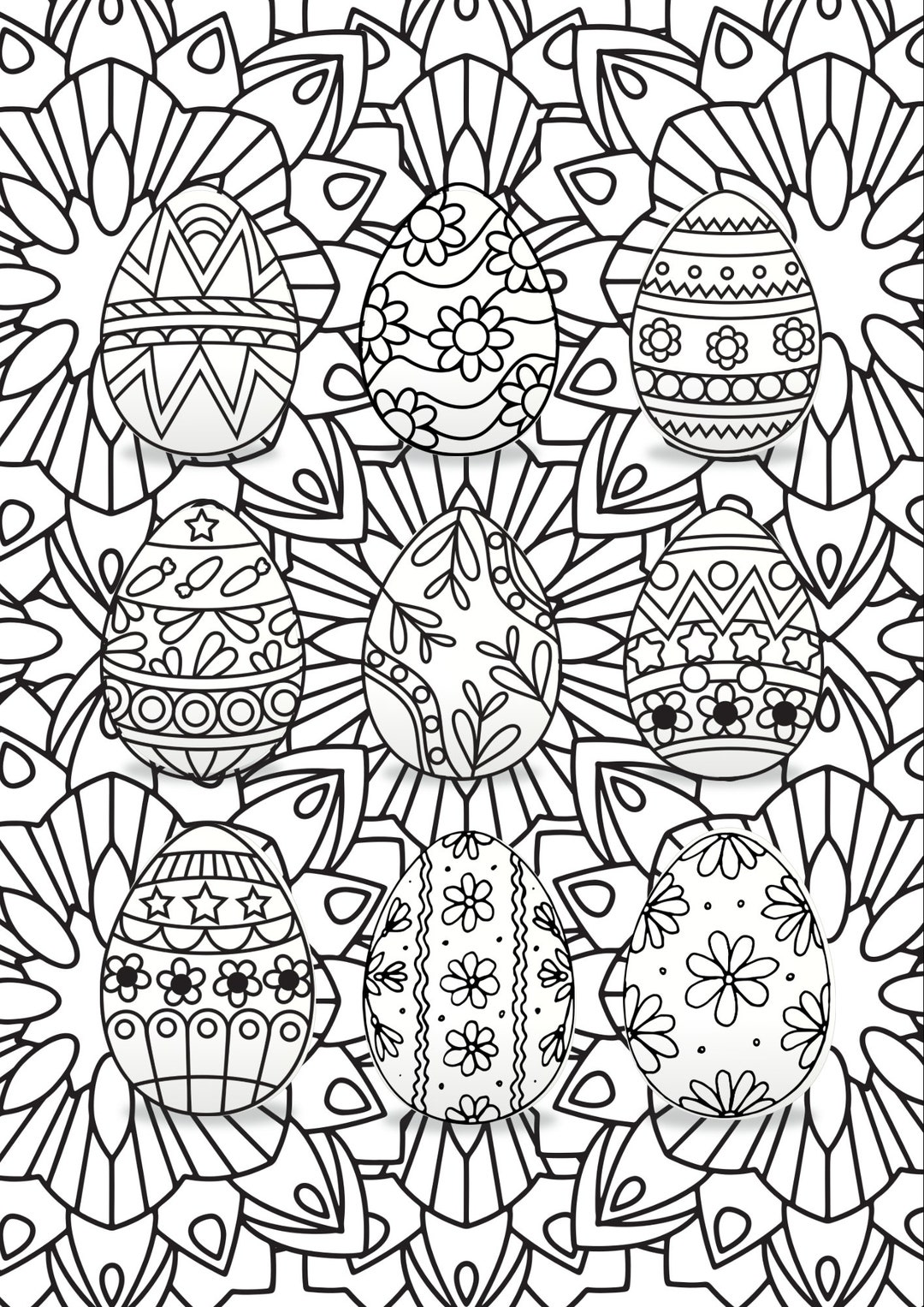 Easter Coloring Page - Etsy