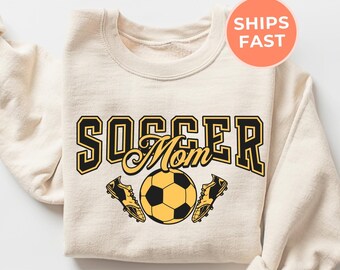 Soccer Mom Game Day Sweatshirt, Sport Moms Shirt, Supportive Mom Sweater, Proud Soccer Parent Gift
