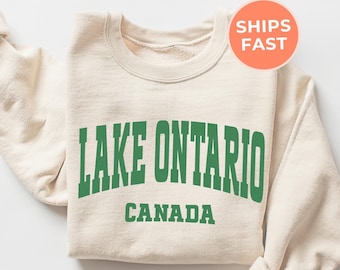 Lake Ontario Sweatshirt, Quiet Activism Tee, Subtle Anti Trump Shirt, Vintage Retro Travel Canada Sweater