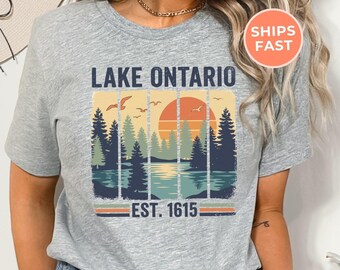 Lake Ontario Vintage Retro Shirt, Quiet Activism Tee, Subtle Anti Trump Shirt, Travel Canada Tshirt
