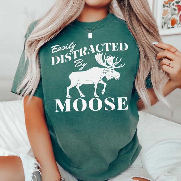 Camiseta de alce: te distraes fácilmente con los alces, camiseta de senderismo con colores cómodos