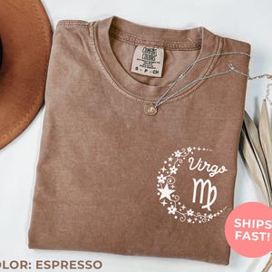 Comfort Colors Virgo Shirt, Zodiac Sign Birthday Gift, Astrology Shirt, Horoscope Gifts, Zodiac Gift For Virgo, Birthday Gift For Mom