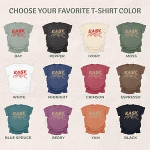 Easy Tiger Graphic Comfort Colors® Tee: Retro Boho Unisex Shirt, Aesthetic Trendy Hippie T-shirt image 8