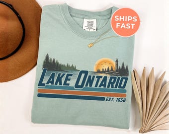 Lake Ontario Vintage Retro Shirt, Quiet Activism Tee, Subtle Anti Trump Shirt, Travel Canada Long Sleeve Tshirt