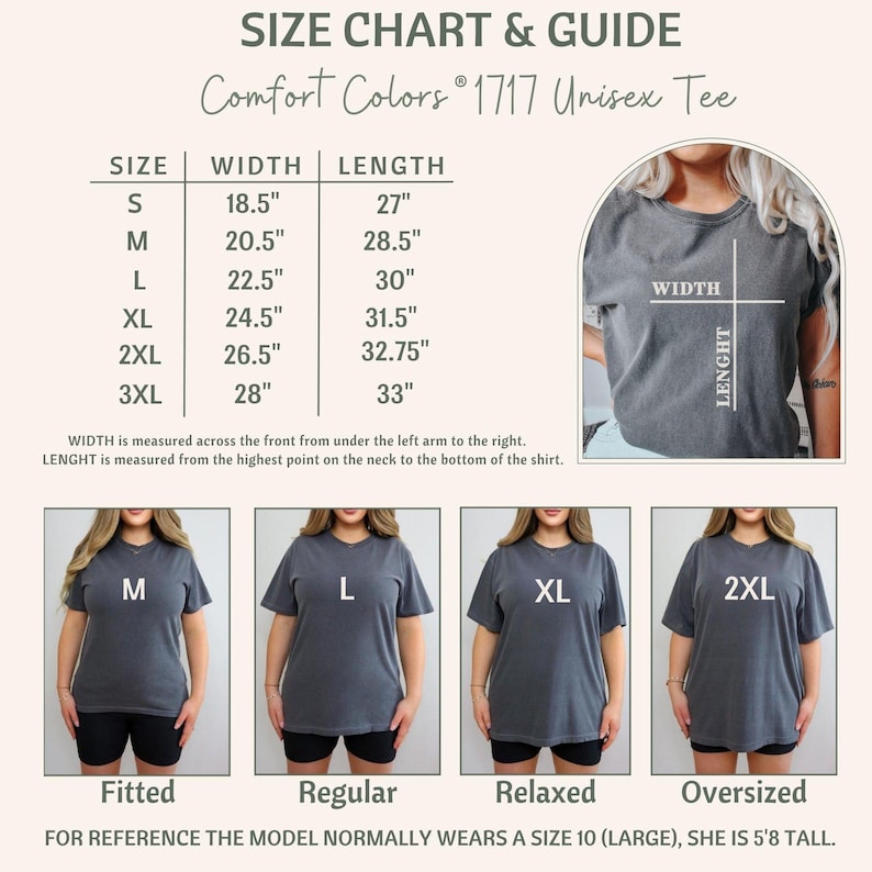 Easy Tiger Graphic Comfort Colors® Tee: Retro Boho Unisex Shirt, Aesthetic Trendy Hippie T-shirt image 6
