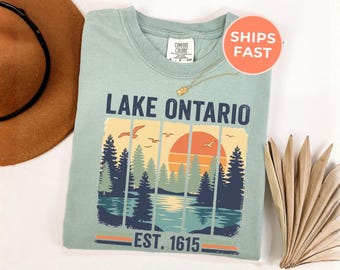 Lake Ontario Vintage Retro Shirt, Comfort Colors Quiet Activism Tee, Subtle Anti Trump Shirt, Travel Canada Tshirt