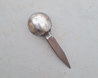 Vintage Mushroom hard steel round ball head mini gunsmith anvil Shaping Tool