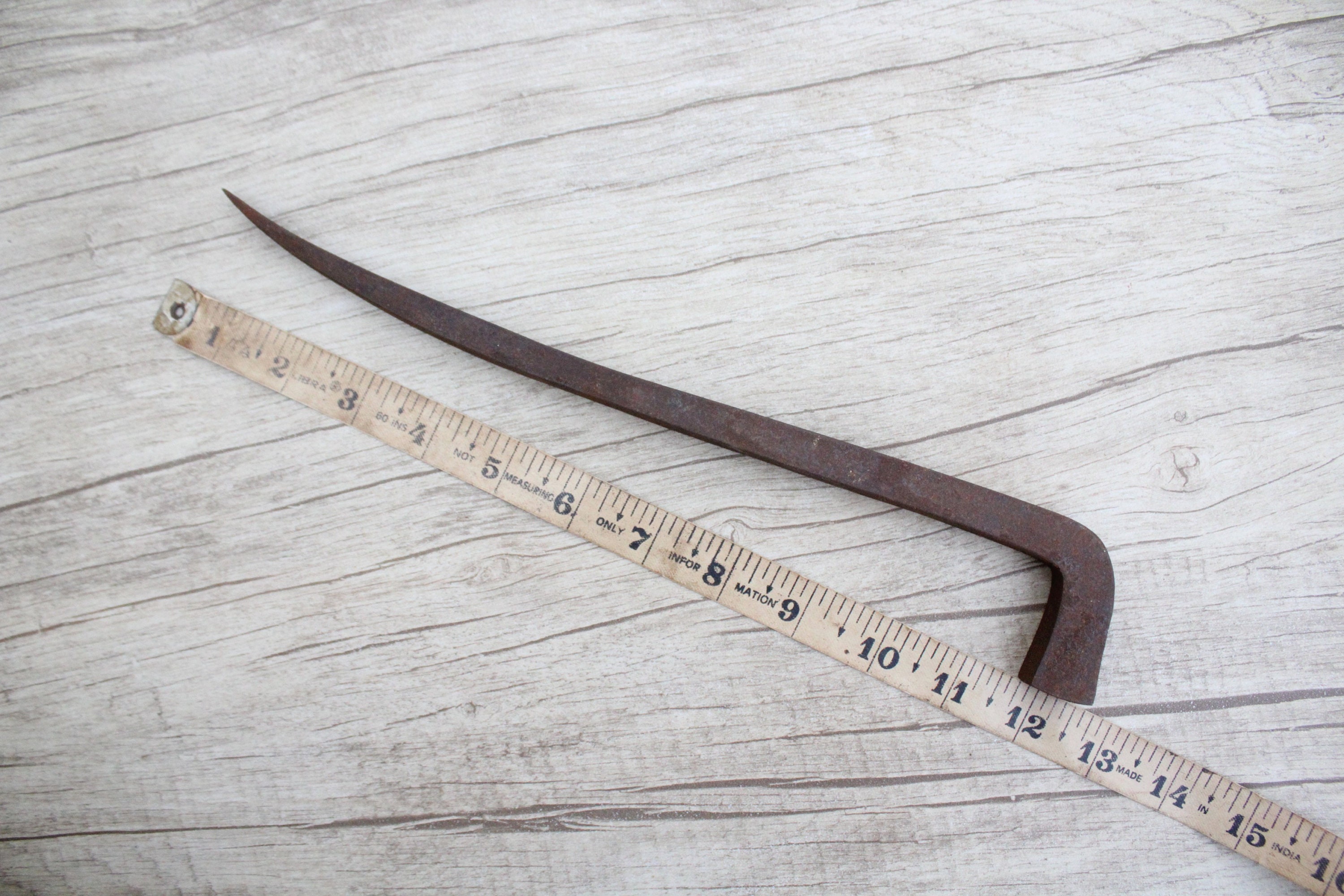 Vintage Heavy Iron Marlin Spike Hitch Nautical Marine Seamen Rope Tool ...