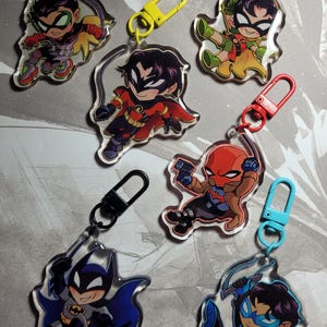 Batman and Family keychains