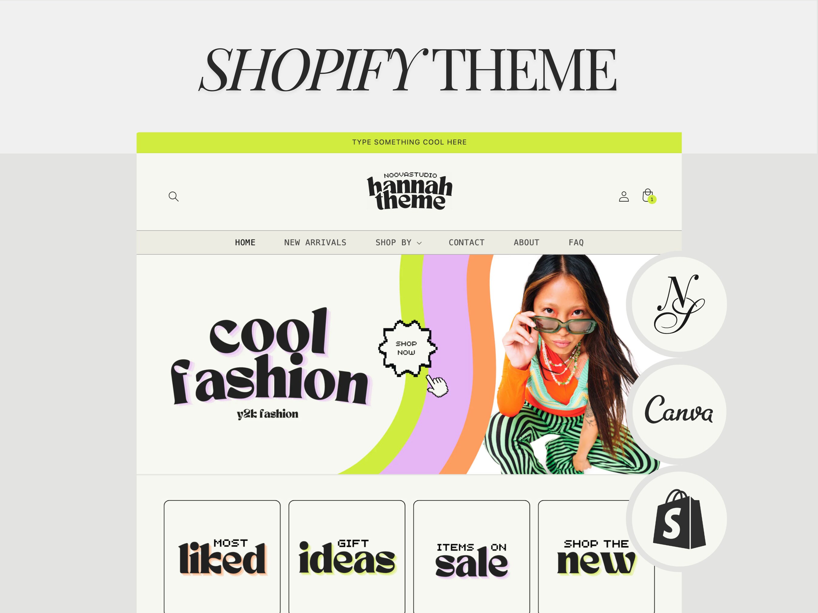 Y2k Retro Colorful Shopify Theme Template | Shopify Website | Shopify ...