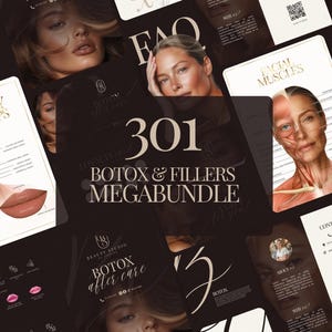 Canva, Instagram Templates, Full Branding, Modern Posts, Elegant Instastory Templates, BOTOX Templates, Beauty, Aesthetic Medicine