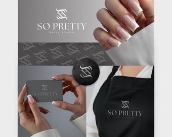 Modern Minimalist Nail Salon Logo | Elegant Beauty Branding | Manicure Studio Logo Design