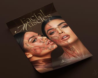 Canva | Poster template | Facial muscles art |  Botox & Filler Injector | Anatomy | Esthetician |Aesthetic | Dermatology | Beauty Salon