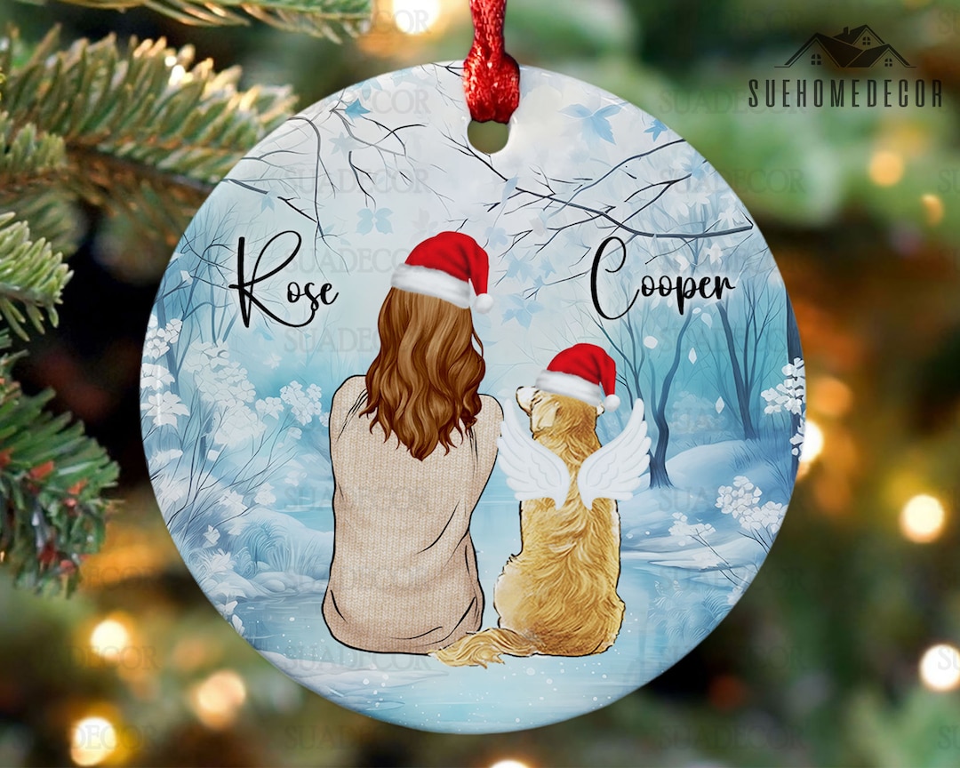 Personalized Dog Memorial Gift Dog Mom Ornament Dog Loss - Etsy