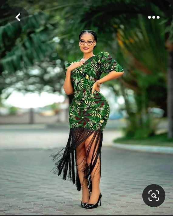 green ankara dress African wears, gown, Ankara simple dress,Ankara short gown,African outfit,Women Ankara dress,Ankara event wears,simple Ankara flare 2025 ankara styles for ladies