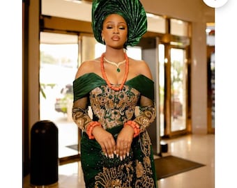 african traditional dresses with lace Latest Ankara And Lace Styles In Nigeria Lace Styles Ankara Embroidery Gown African Fashion Nigerian Lace