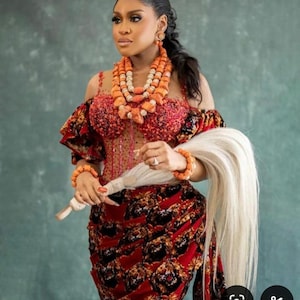 African bride,isiagu for trad,,igbo attire,isi agu dress, Marriage outfit, Ankara couple wear, style for trad, Traditional marriage attire