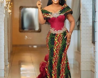 African wears, Ankara gowns, Ankara classy dress,Ankara long gown,African outfit,Women Ankara dress,Ankara event wears,simple Ankara flare