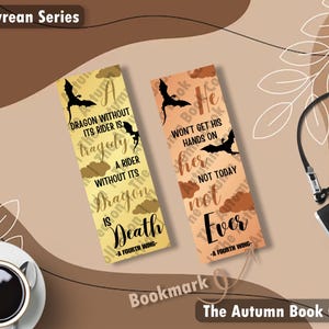 The Fourth Wing and Iron Flames Bookmarks - The Empyrean Series | The Fourth Wing Merch | Booktok | Booktok Bookmarks | Fantasy Bookmarks