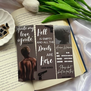 Aaron Warner Bookmarks - Shatter Me Bookmarks | BookTok | Booktok Bookmarks | Romance Bookmarks | Aaron Warner Merch| Autumn Book Collection