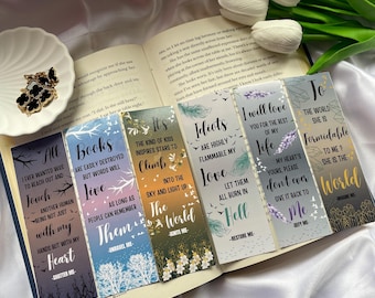 Shatter Me Series Bookmarks - Shatter Me | Ignite Me | Tahereh Mafi Bookmarks | BookTok | BookTok Bookmarks | Autumn Book Collection
