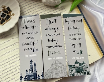 Dreamland Billionaires Bookmarks - The Fine Print |Terms and Conditions |The Final Offer |BookTok |Booktok Bookmarks| Autumn Book Collection