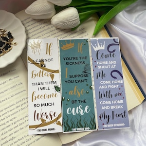 The Folk Of The Air Series - The Cruel Prince Bookmarks | Holly Black Bookmarks | BookTok | BookTok Bookmarks | Autumn Book Collection