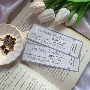 Fantasy Reader Book Club Bookmark | Fantasy Reader Bookmark | Book Lover | Fantasy Lover | Cute Bookmark | Bookish Gift |Fantasy Lover Merch