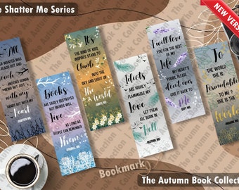 Shatter Me Series Bookmarks - Shatter Me | Ignite Me | Tahereh Mafi Bookmarks | BookTok | BookTok Bookmarks | Autumn Book Collection