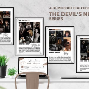 The Devil's Night Series Posters - Devil's Night Series Merch | Corrupt | Hideaway | Kill Switch | Nightfall| Penelope Douglas Merch|Booktok
