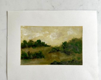 Original Oil Painting, Landscape, canvas paper, Landscape in oil, Wall Art