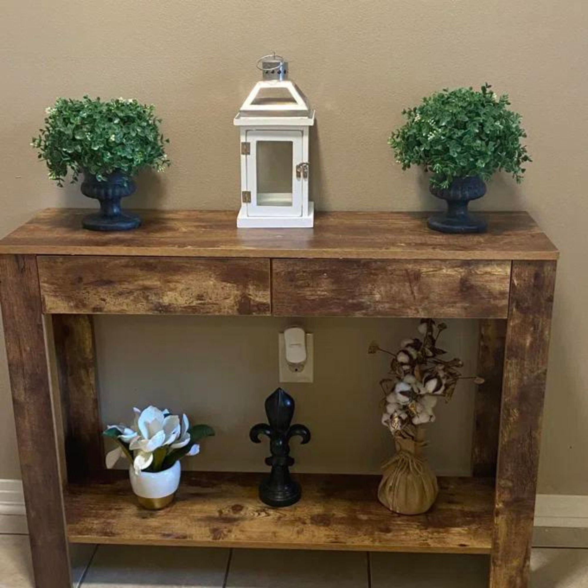 Entryway Sidetable Narrow Table Farmhouse Entryway Console - Etsy