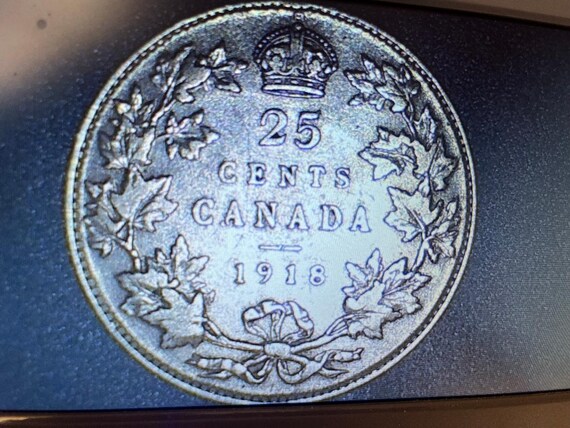 (稀少)カナダ連邦　ジョージ5世　25セント銀貨　1919 稀少)カナダ連邦 ジョージ5世 25セント銀貨 1919