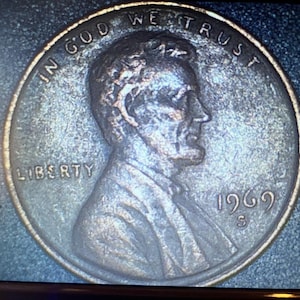 1969 S Penny &quot;No FG/ Floating Roof&quot; Erro! Muito colecionável! Marca de hortelã S.