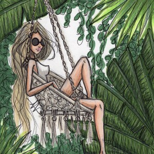 SECRET GARDEN - Fashion Illustration Print