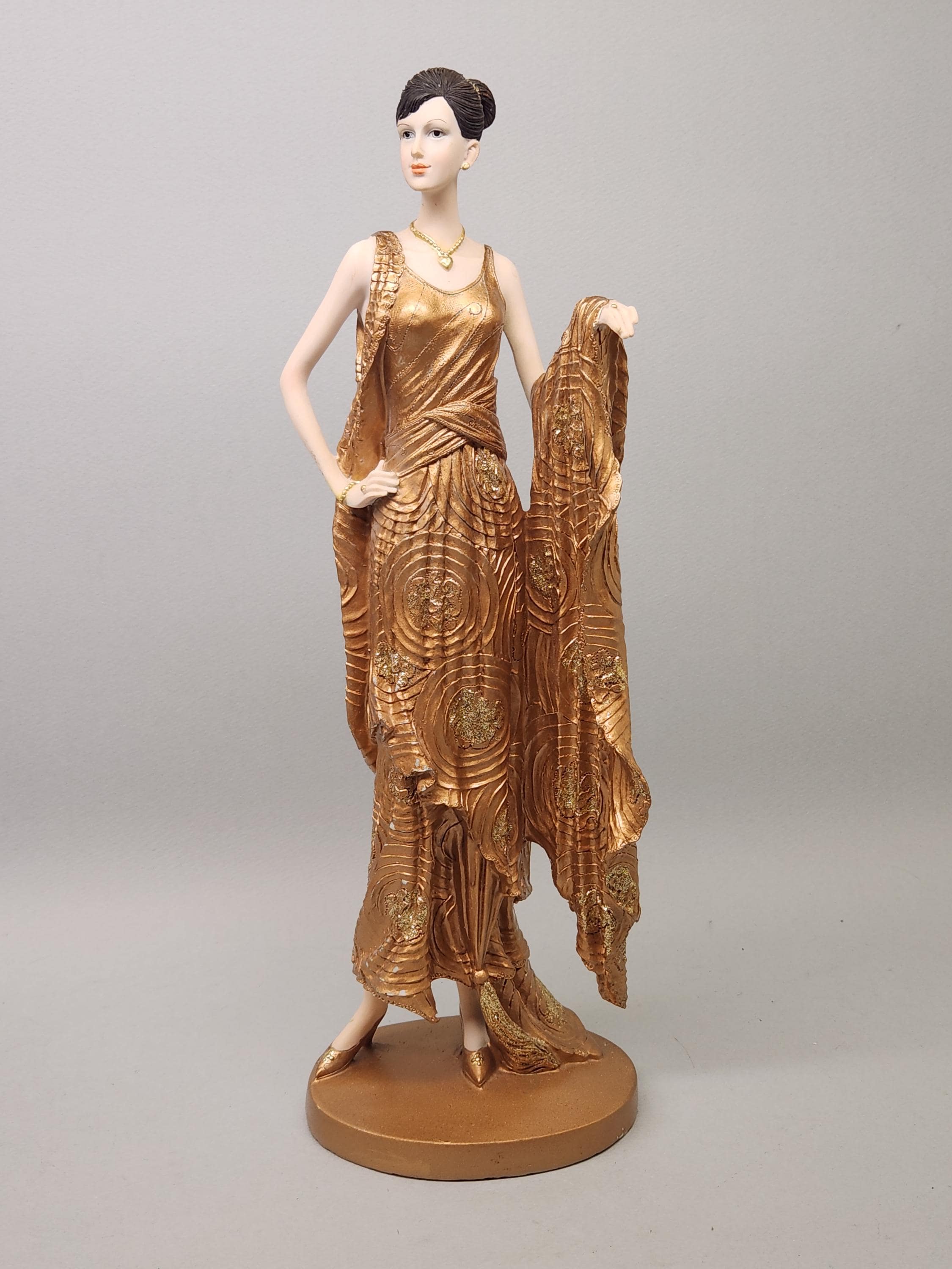 Art Deco Woman Sculpture - Etsy