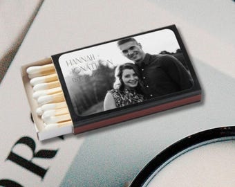Custom Matchboxes, Photo Matches, Personalized Wedding Favors, Bridal Shower, Engagement Party