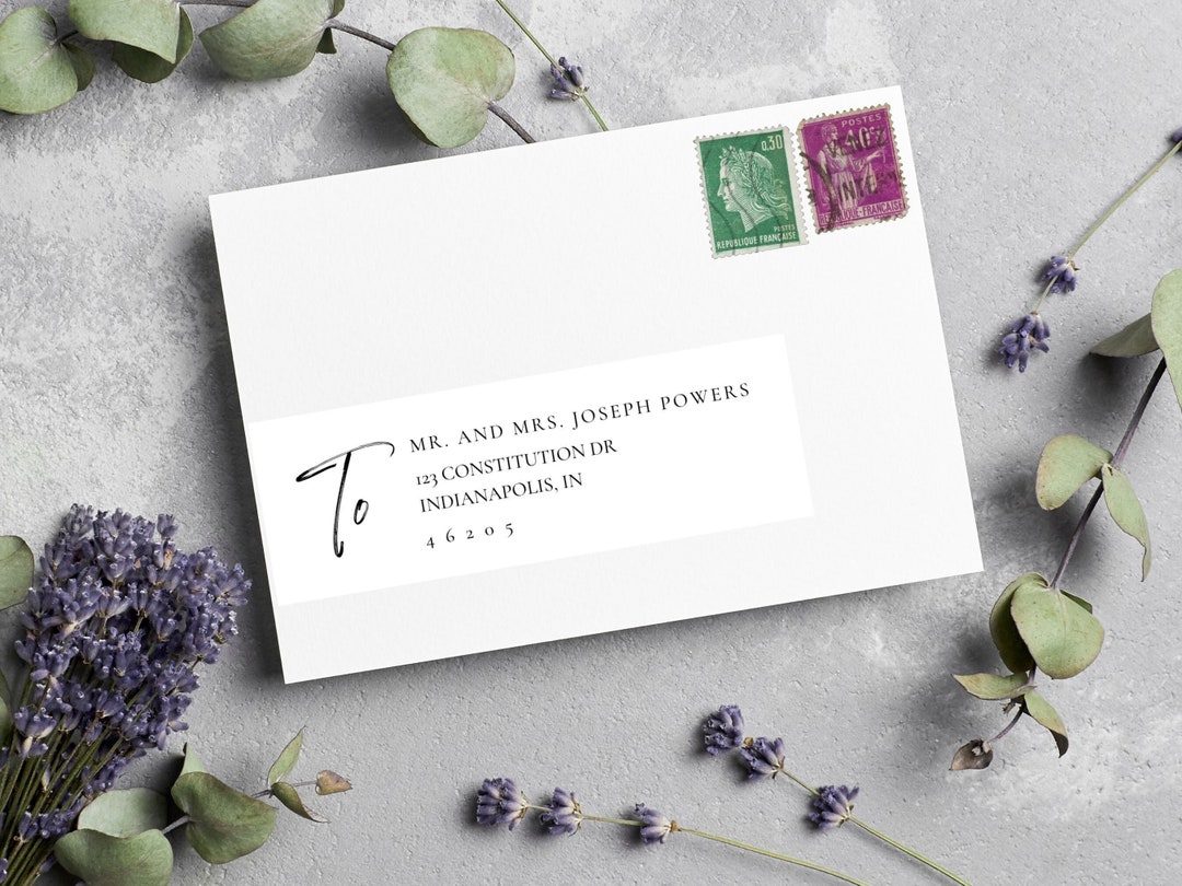 Wrap Around Address Label, Customize Address Label, Wrap Around Return