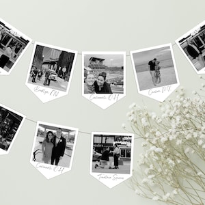 Gepersonaliseerde fotobanner, aangepaste fotobanner, wimpelbanner, aangepaste wimpelbanner, hangende fotobanner, verlovingsfotodisplay