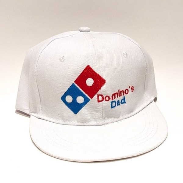 Dominos Dad Snapback Hat Homemade Delivery Driver Gift Pizza Hat Cap