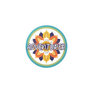Adventurer Vinyl Decal | Adventure Sticker, Travel Decor, Gift for Explorers, Car Window Decals, Boho Home Decor