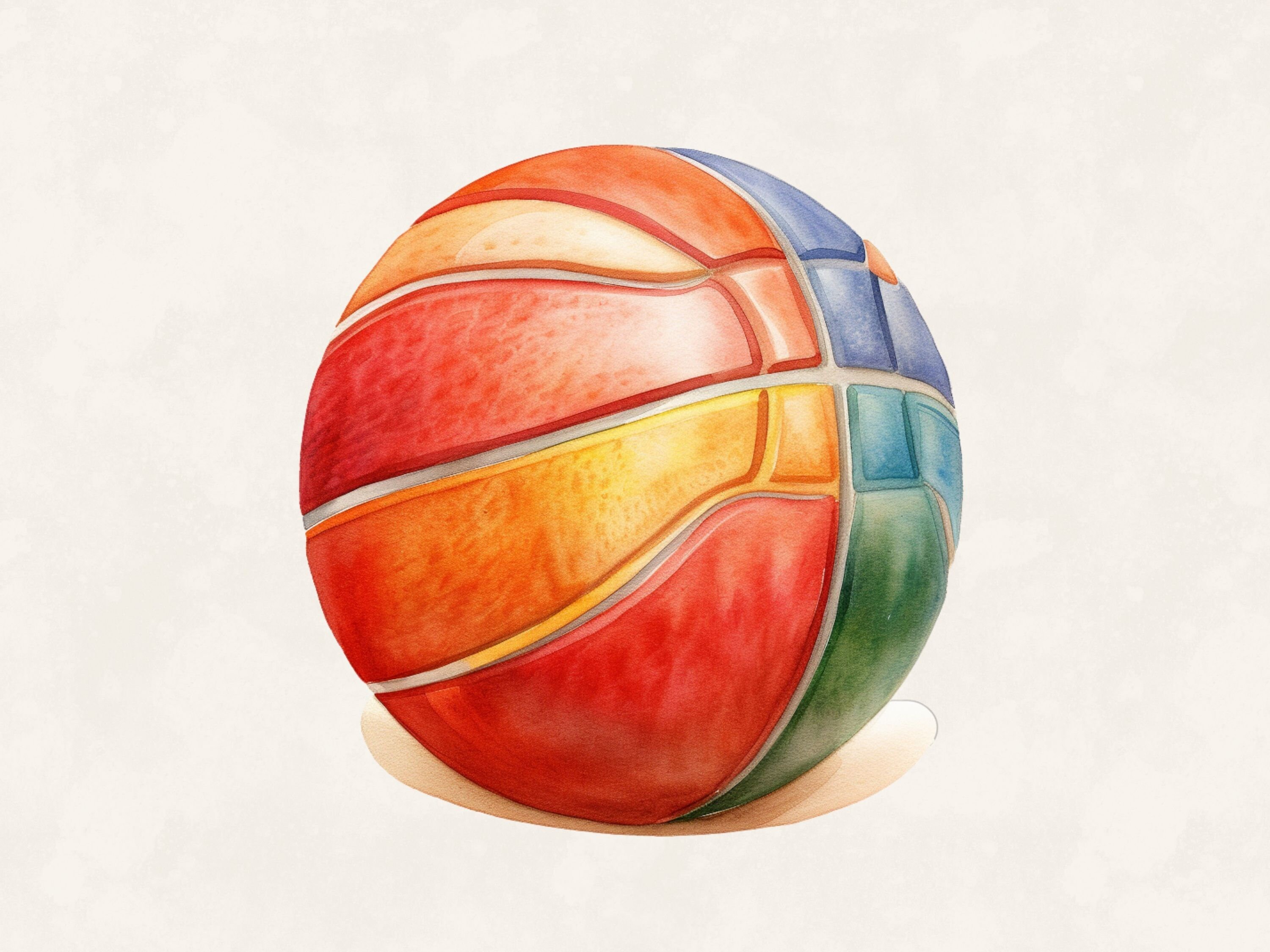 American Basketball Clipart Bundle Commercial Use Watercolor Sports ...