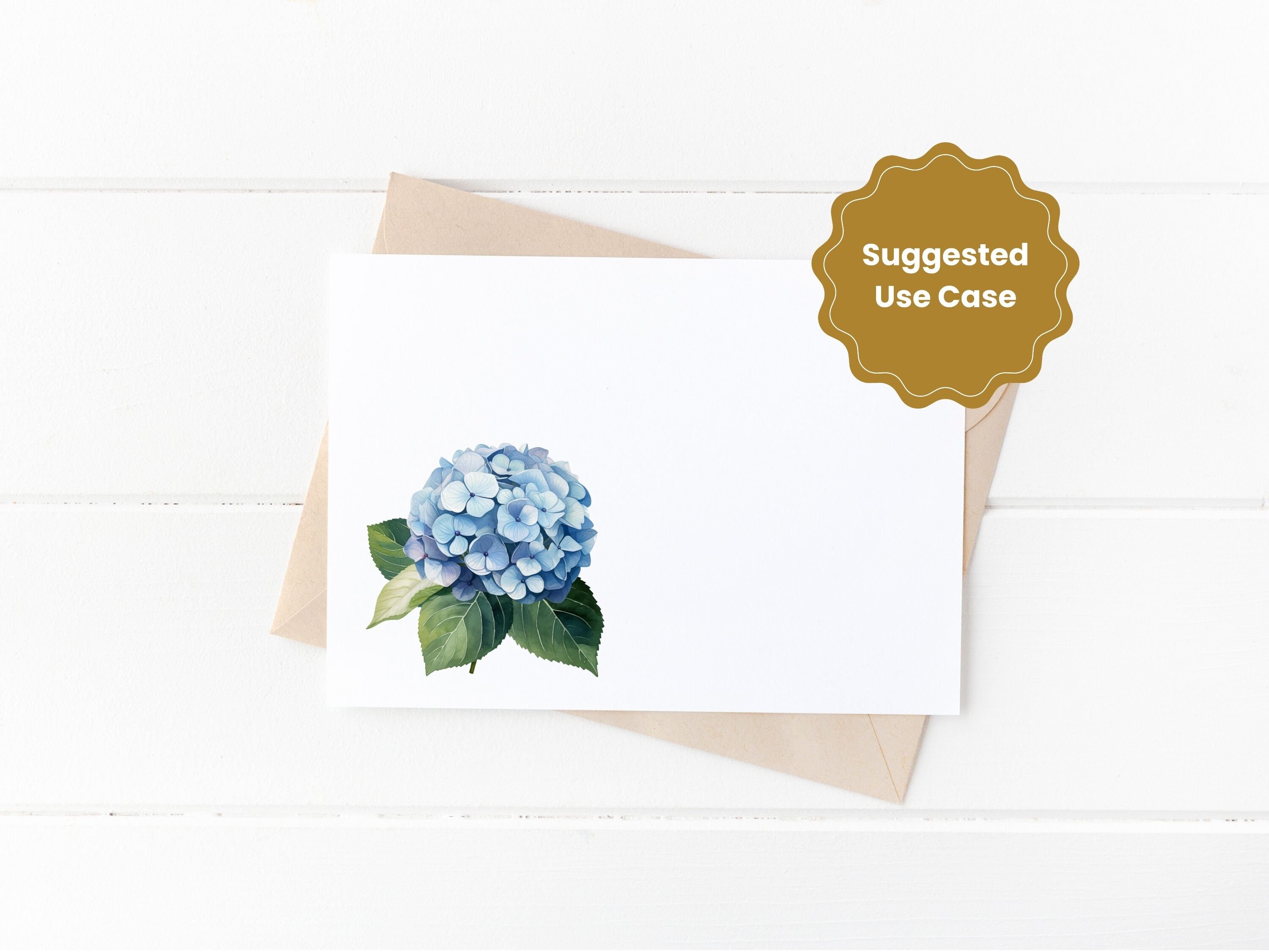 Hydrangea Clipart Watercolor Blue Pink Hydrangea Clipart - Etsy