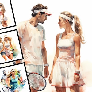Clipart de tênis aquarela uso comercial pacote de design digital para sublimação pod scrapbooking colagem esportes clipart
