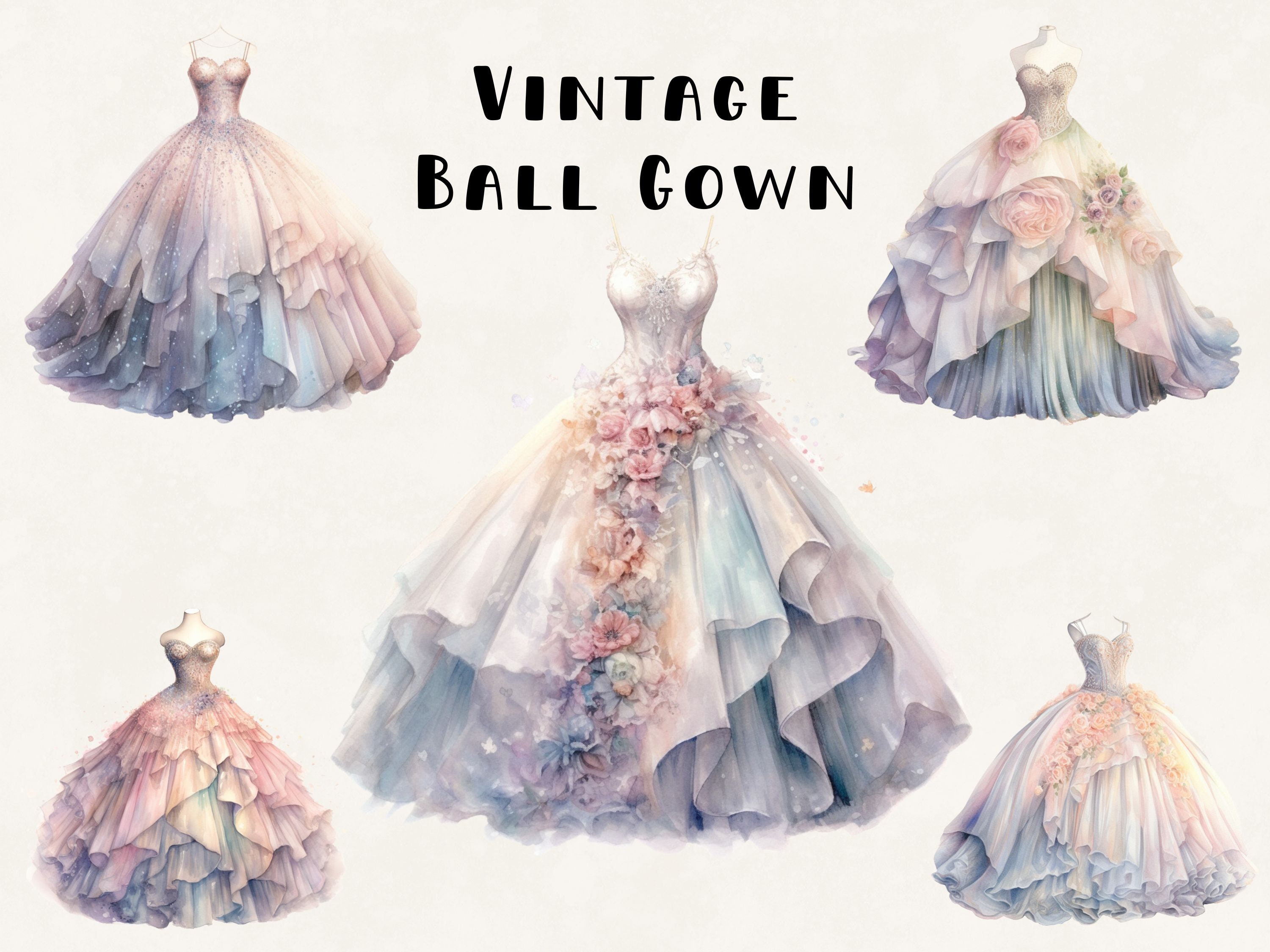 Old fashioned cheap ball gown