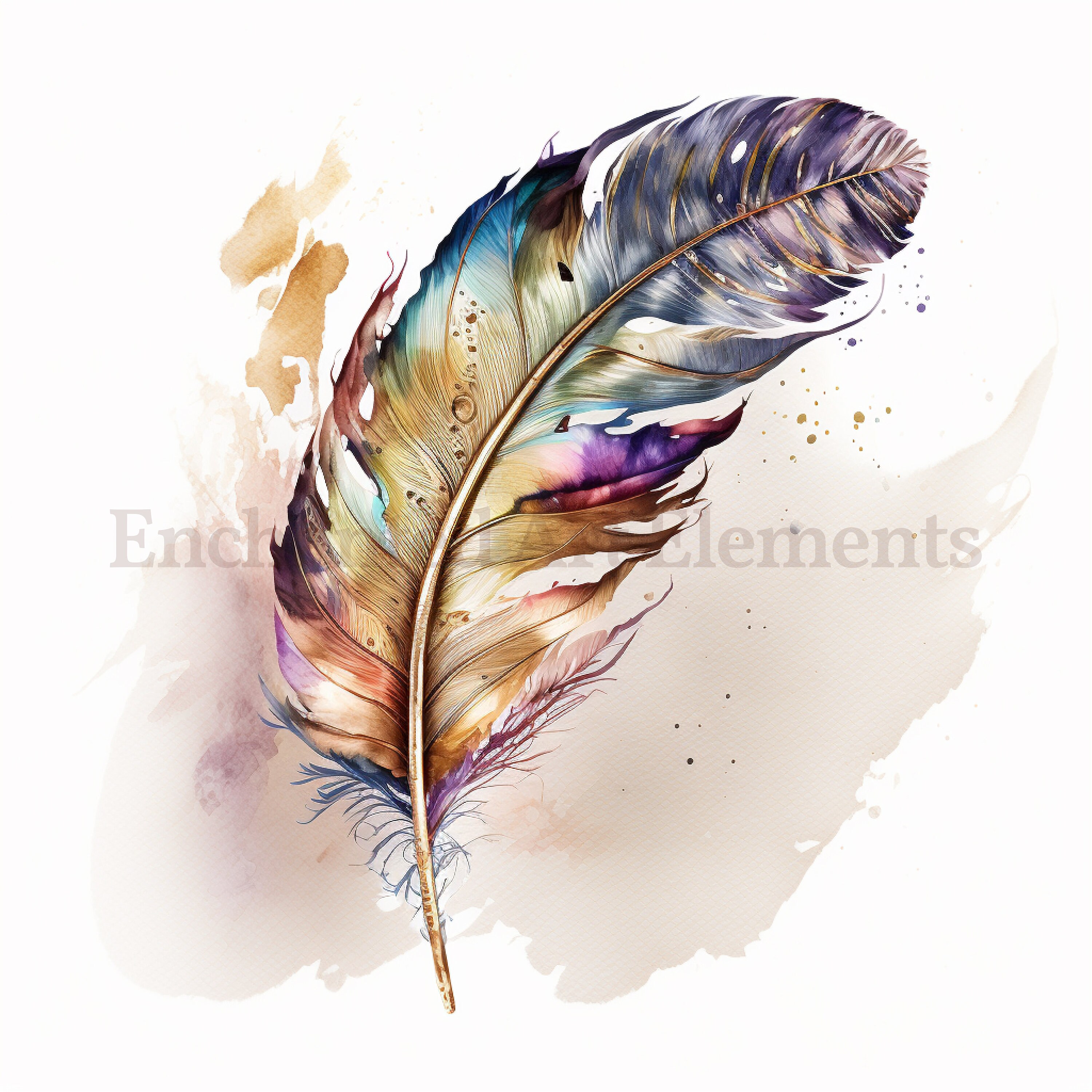 Enchanted Feather Art Prints Commercial Use Feather Etsy