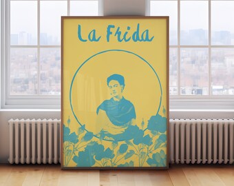 La Frida Art Print: Eclectic Home Wall Decor (Digital Download)
