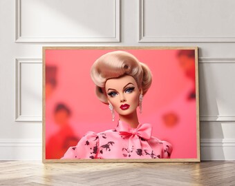 Puppenportrait Kunstdruck: Eklektisches Wohndekor (Digitaler Download)